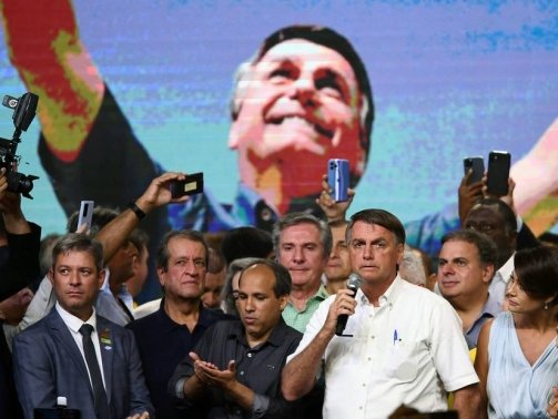 O evento teve tom eleitoreiro e foi marcado por conotação religiosa; para Bolsonaro, a disputa de 2022 é uma 'luta do bem contra o mal'. Foto: Evaristo Sa/AFP