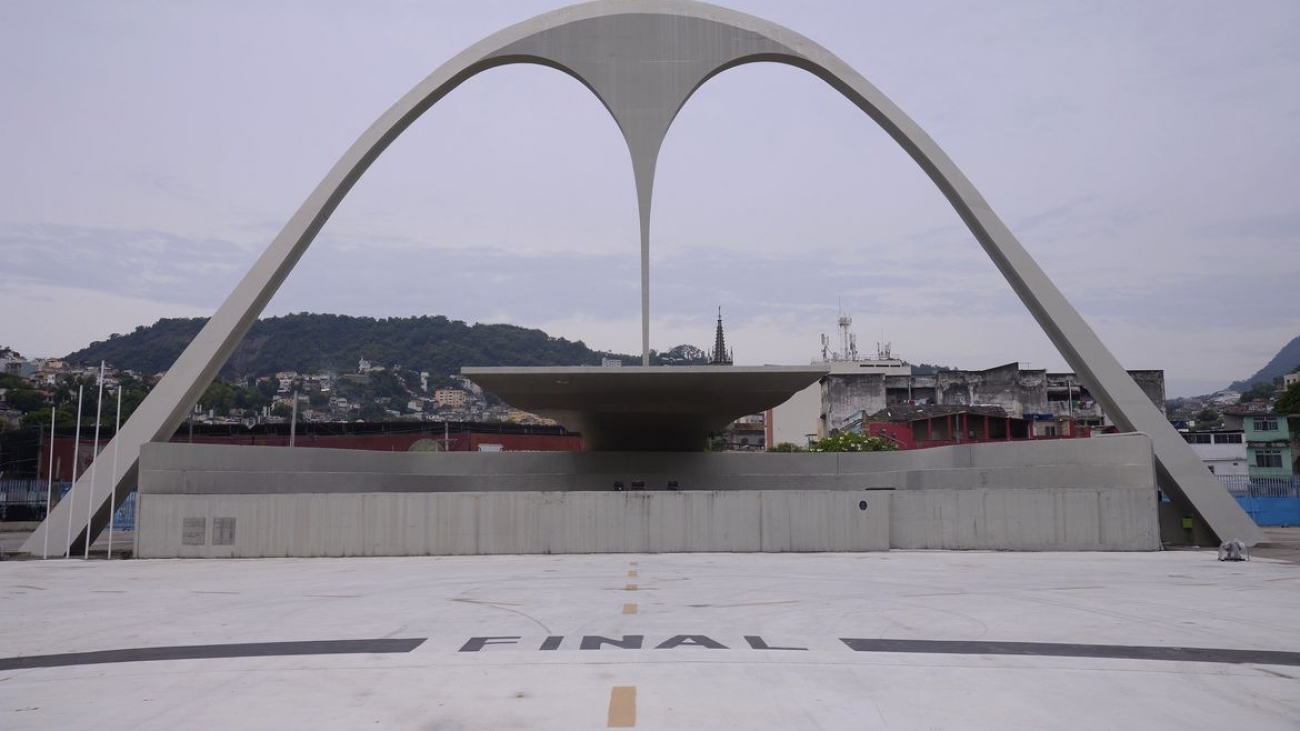 Sambódromo da Marquês de Sapucaí vazio