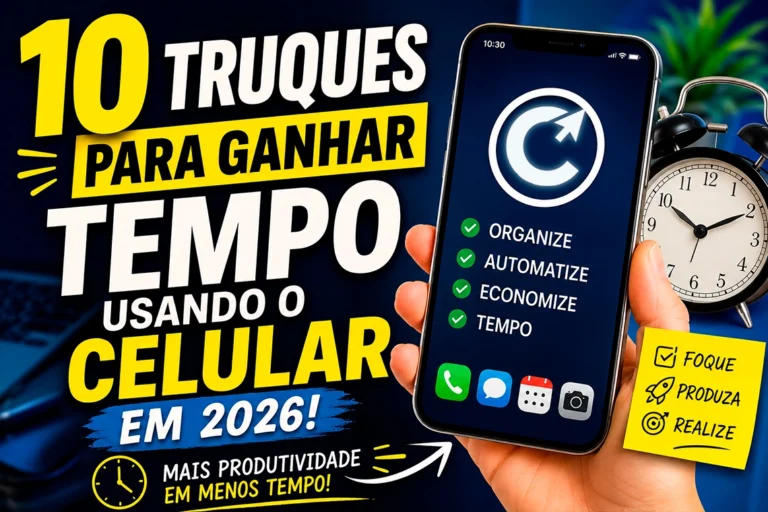 10 Truques para Ganhar Tempo Usando o Celular em 2026
