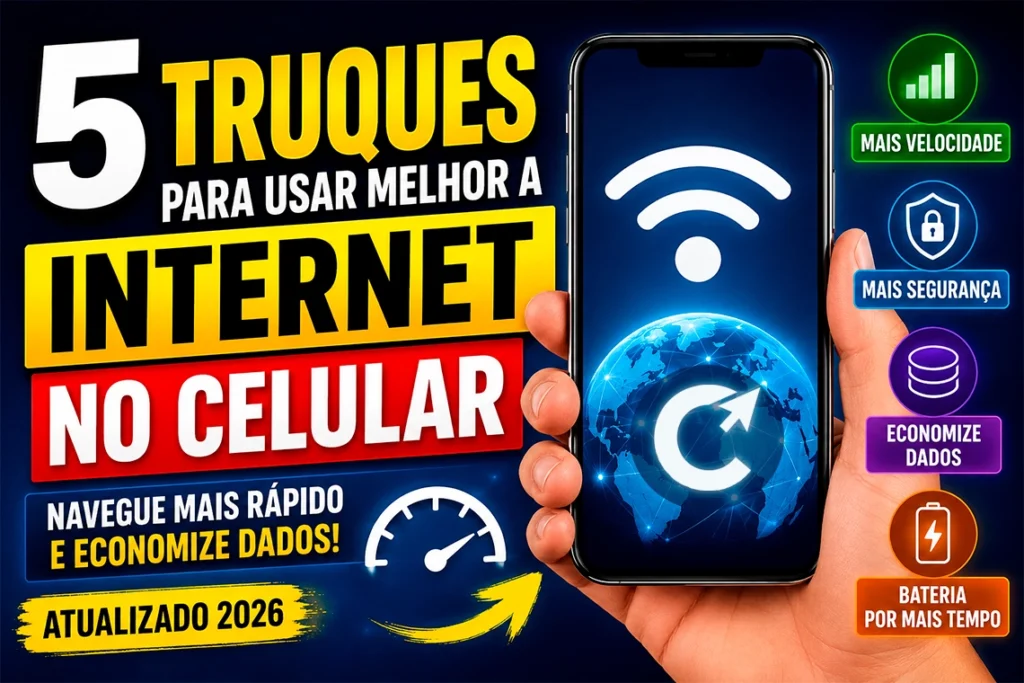5 Truques para Usar Melhor a Internet no Celular e Navegar Muito Mais Rápido em 2026