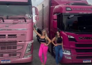 Paixão por caminhões une mãe e filha nas estradas brasileiras