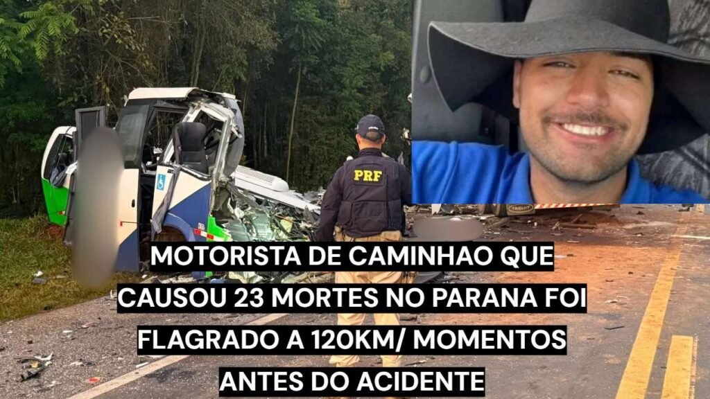 Carreta envolvida no acidente na BR-373, em Ipiranga, no Paraná