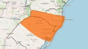 Alerta de perigo para tempestades com granizo e ventos de até 100 km/h