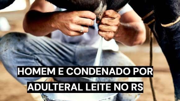 Homem condenado por adulterar leite em Guaporé, no Rio Grande do Sul