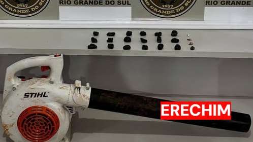 Homem é preso por tráfico de entorpecentes em Erechim durante ação da Brigada Militar