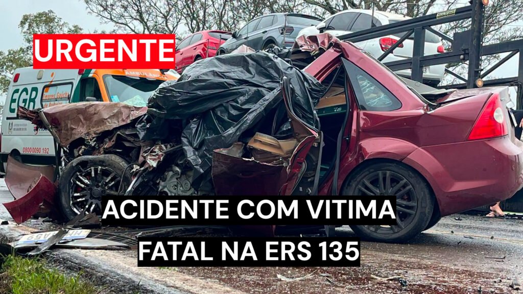 Acidente na RS-135 próximo ao trevo de Sertão