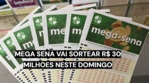 Mega-Sena tem prêmio acumulado de R$ 30 milhões neste domingo