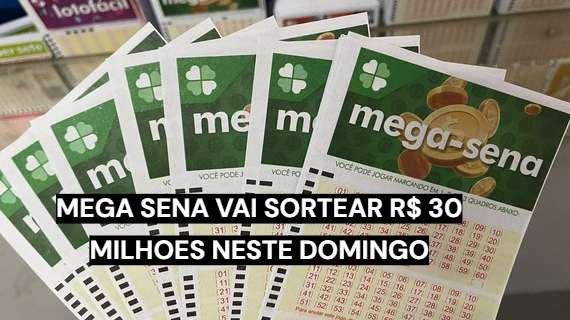 Mega-Sena tem prêmio acumulado de R$ 30 milhões neste domingo