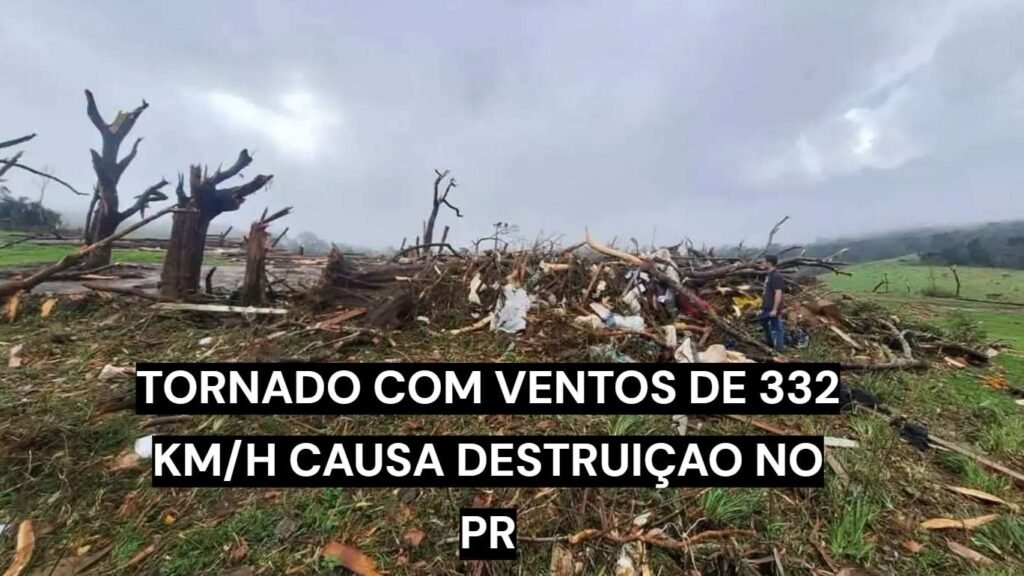 Tornado de Piraí do Sul foi classificado como F3 pelo Simepar