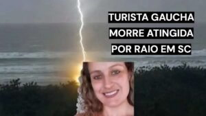 Turista gaúcha morre após ser atingida por raio em praia de SC