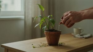 Como recuperar uma planta murcha e fazer as folhas voltarem a ficar firmes