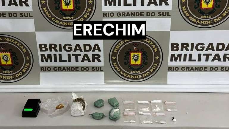 Adolescentes são apreendidos por tráfico de drogas em Erechim