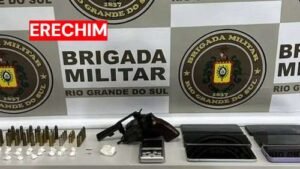Homem é preso por tráfico e posse ilegal de arma em Erechim