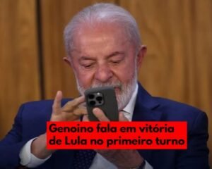 Genoino diz que Lula pode vencer eleição no primeiro turno