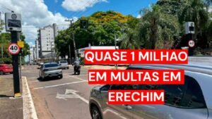 Erechim arrecada quase R$ 1 milhão com multas de trânsito