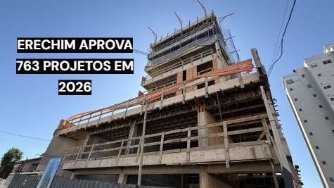 Projetos aprovados em Erechim durante os oito primeiros meses de 2026