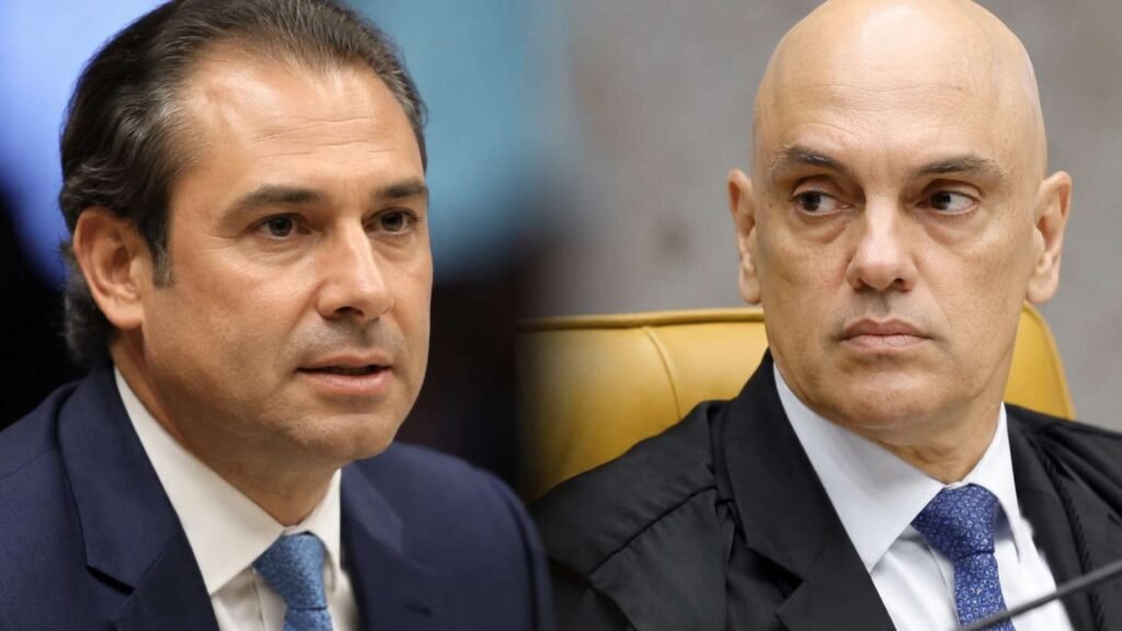 Daniel Vorcaro e Alexandre de Moraes são citados em relatório da Polícia Federal