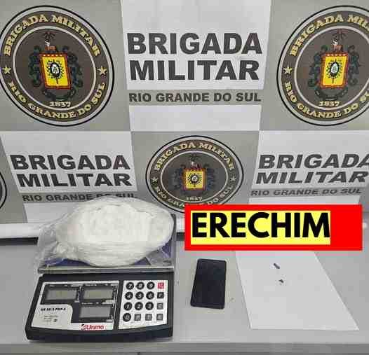 Brigada Militar prende dois homens por tráfico de drogas em Erechim