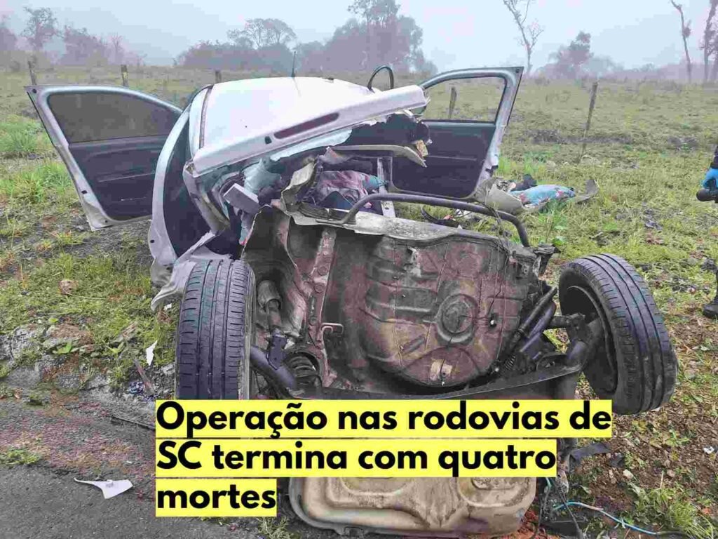Quatro pessoas morrem em acidentes nas rodovias estaduais de SC