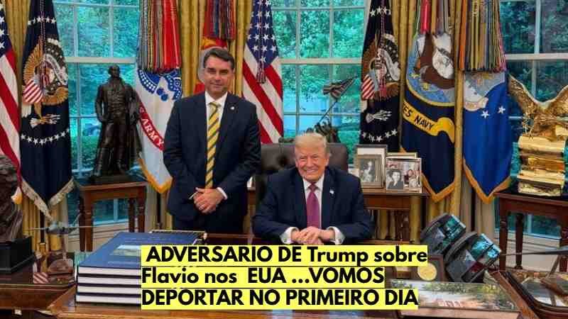Comentarista dos EUA defende deportação de Flávio Bolsonaro