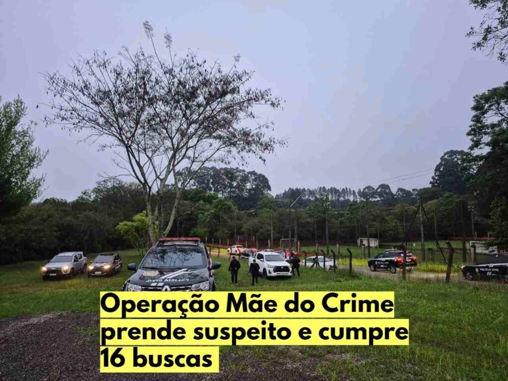 Operação Mãe do Crime prende suspeito e cumpre 16 buscas em Passo Fundo