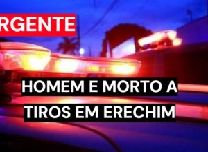 Local de homicídio em Erechim onde homem morreu baleado na Rua Estevan Gavenda