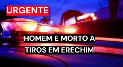 Local de homicídio em Erechim onde homem morreu baleado na Rua Estevan Gavenda