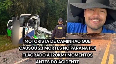 Carreta envolvida no acidente na BR-373, em Ipiranga, no Paraná