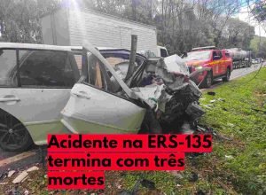 Imagem ilustrativa de acidente de trânsito em rodovia, relacionada à colisão na ERS-135.