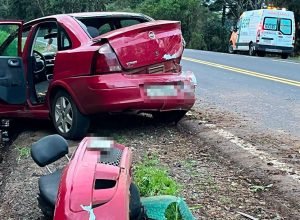 Acidente na RS-135 em Getúlio Vargas deixa duas pessoas feridas