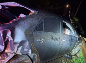 Acidente na SC-283 deixa motorista ferido após veículo sair da pista em Concórdia