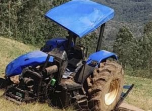 Acidente com trator em Itati no Rio Grande do Sul