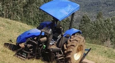 Acidente com trator em Itati no Rio Grande do Sul