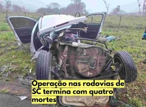 Operação de fiscalização nas rodovias estaduais de Santa Catarina terminou com quatro mortes e 48 feridos.