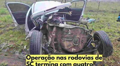 Operação de fiscalização nas rodovias estaduais de Santa Catarina terminou com quatro mortes e 48 feridos.