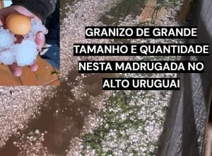Chuva de granizo atinge Três Arroios e municípios da região