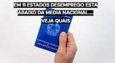 Trabalhadores e mercado de trabalho; desemprego abaixo da média nacional em 11 estados