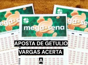 Aposta de Getúlio Vargas acerta a quadra da Mega-Sena