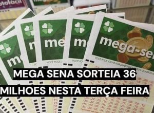 Mega-Sena sorteia prêmio estimado em R$ 36 milhões nesta terça-feira