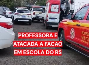 Professora atacada com facão no RS durante ocorrência em escola de Rosário do Sul