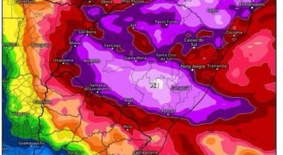 Risco de enchentes no Rio Grande do Sul e Santa Catarina após previsão de chuva intensa