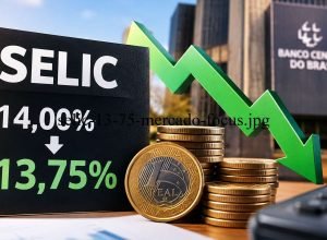 Mercado financeiro espera novo corte da Selic na reunião do Copom desta semana.