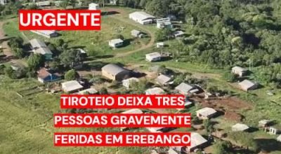 Tiroteio deixa três pessoas gravemente feridas em Erebango