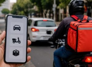 Motoristas de aplicativos e entregadores trabalham por plataformas digitais no Brasil